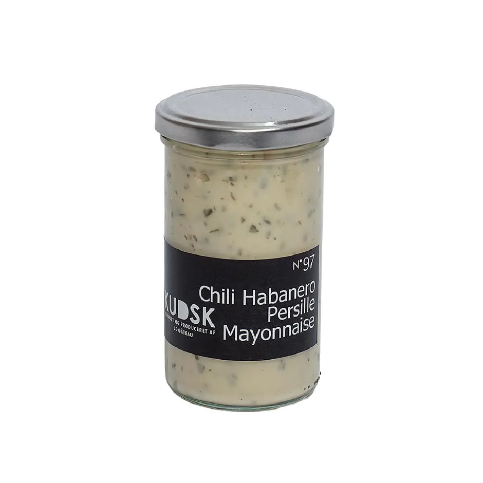 KUDSK Nr.97 Chili Habanero Persille Mayonnaise med habanero chili og persille, 225 g