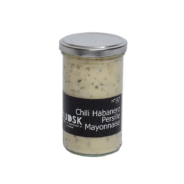 KUDSK Nr.97 Chili Habanero Persille Mayonnaise med habanero chili og persille, 225 g