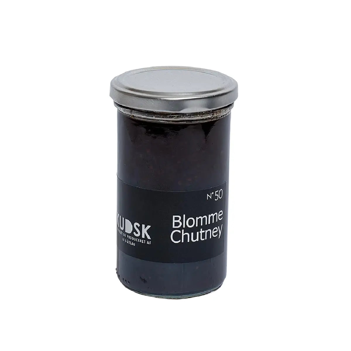 KUDSK Nr.50 Blomme Chutney med Opal-blommer, balsamico, sennepsfrø og chili, 300 g