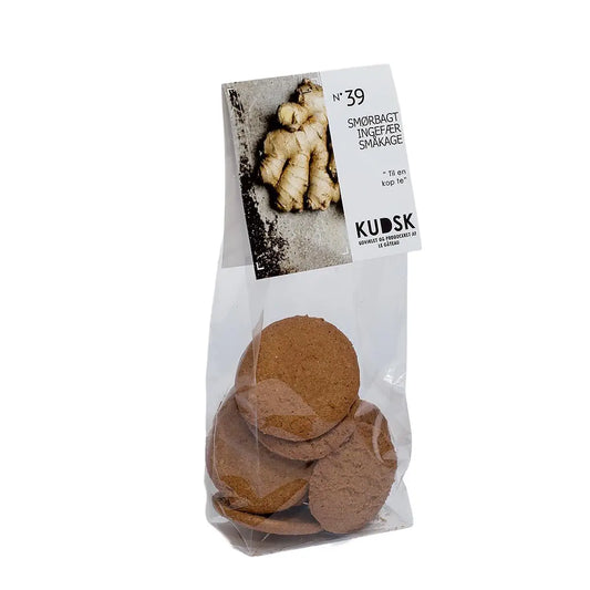 KUDSK Nr.39 Smørbagt Ingefær Småkage med frisk ingefær og smør, 150 g