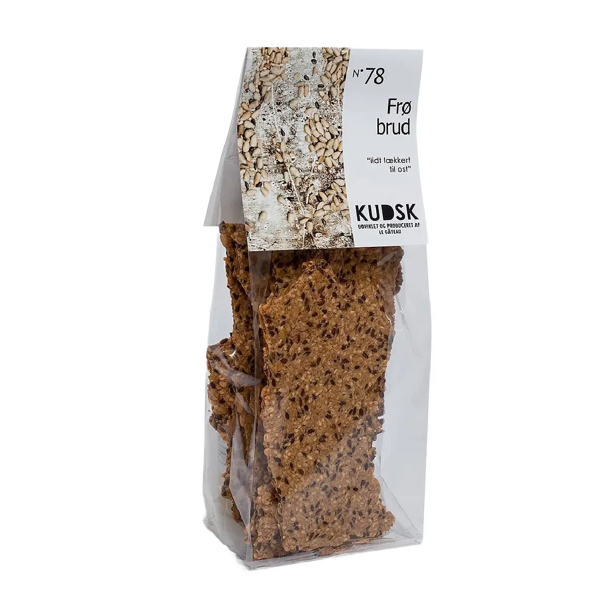 KUDSK Nr.78 Frøbrud glutenfri sprøde frøbrud med havre, solsikke, sesam og hørfrø
