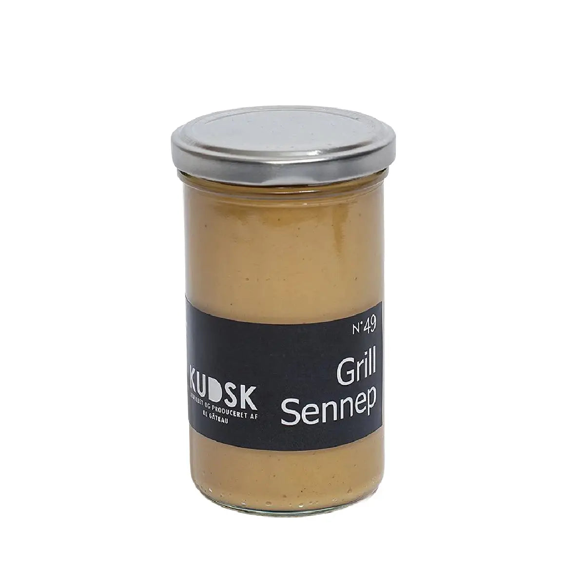 KUDSK Nr.49 Grill Sennep stærk sennep med gult sennepsmel, 225 g