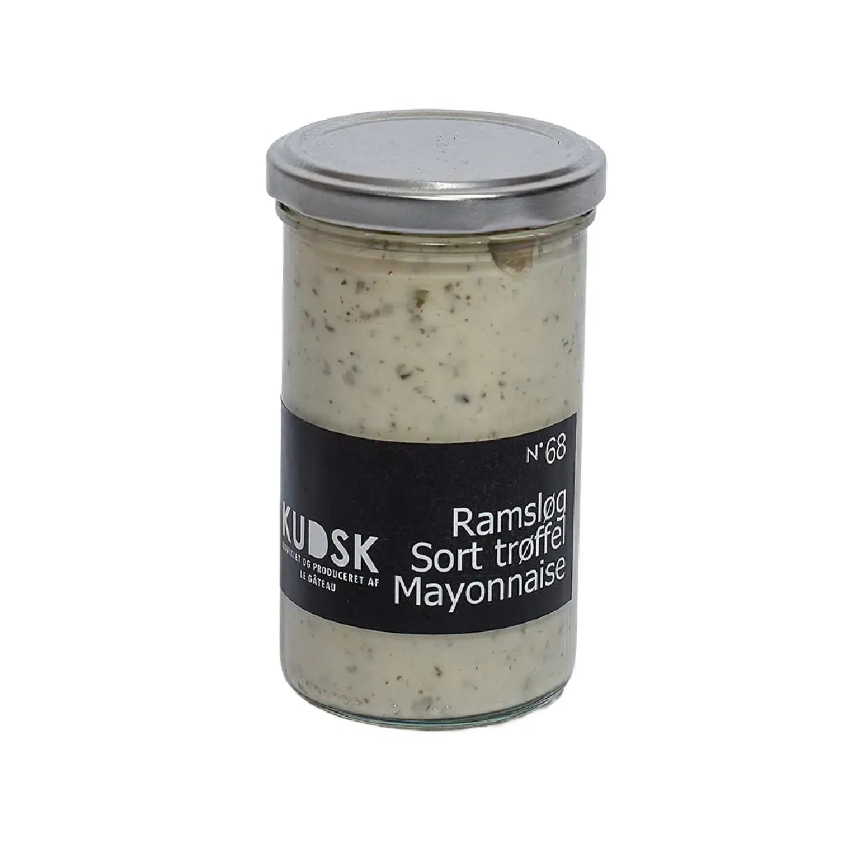KUDSK Nr.68 Ramsløg Sort Trøffel Mayonnaise med ramsløg og sort trøffel, 225 g