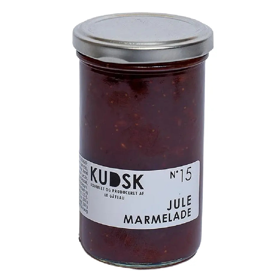 KUDSK Nr. 15 Julemarmelade, dansk julespecialitet til morgenbrød, ostebord, æbleskiver, desserter og julekurve
