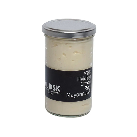 KUDSK Nr.88 Hvidløg Citron Røg Mayonnaise med hvidløg, citron og mild røgsmag, 225 g