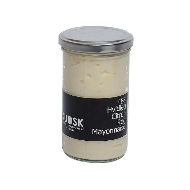 KUDSK Nr.88 Hvidløg Citron Røg Mayonnaise med hvidløg, citron og mild røgsmag, 225 g