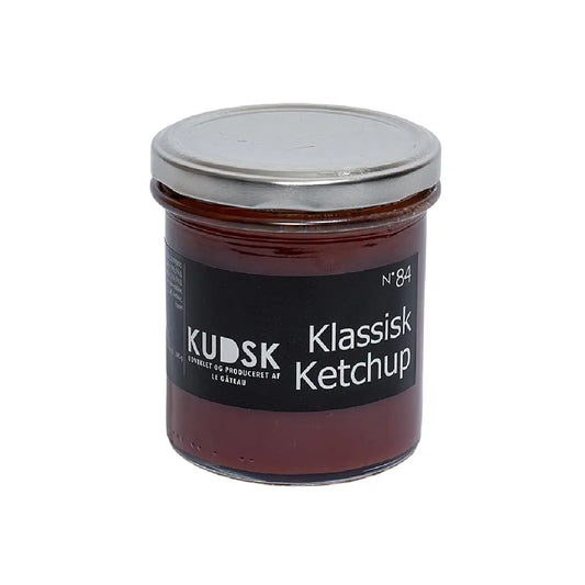 KUDSK Nr.84 Klassisk Ketchup med tomat, æble, løg og krydderier, 300 g