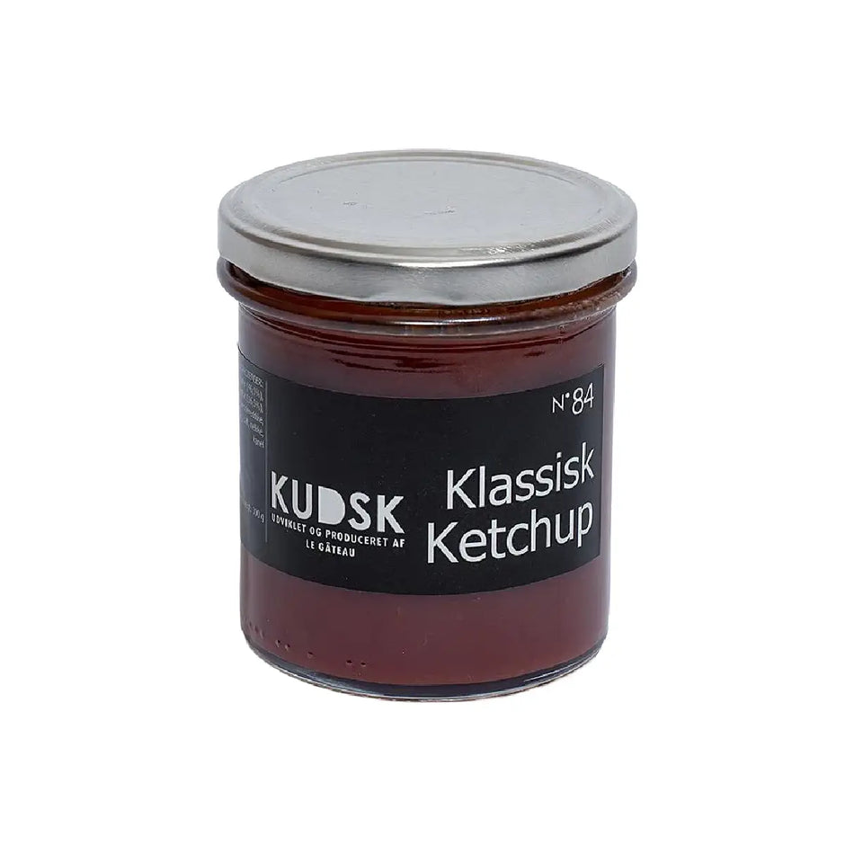 KUDSK Nr.84 Klassisk Ketchup med tomat, æble, løg og krydderier, 300 g