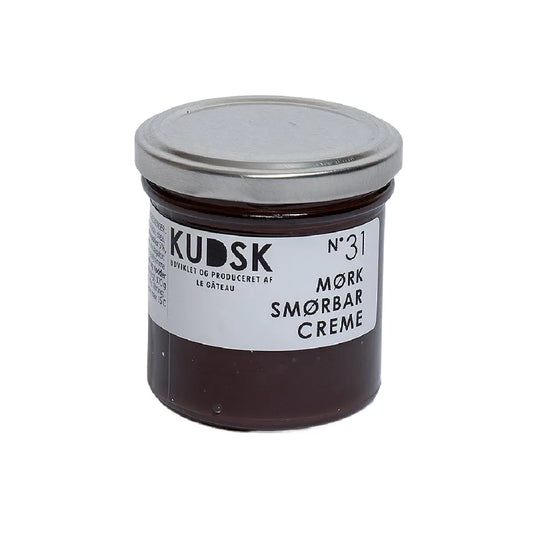 KUDSK Nr.31 Mørk Smørbar Creme med kakao og hasselnødder, 170 g