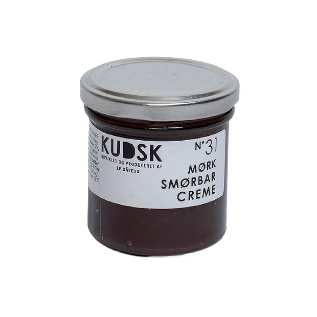 KUDSK Nr.31 Mørk Smørbar Creme med kakao og hasselnødder, 170 g