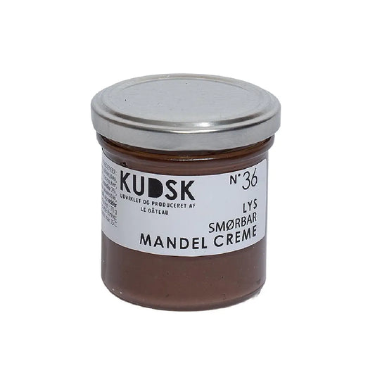 KUDSK Nr.37 Lys Smørbar Hasselnød Creme med kakao og hasselnødder, 170 g