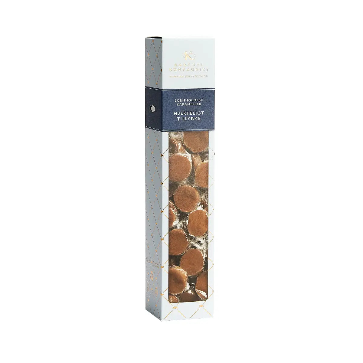 Karamel Kompagniet Hjerteligt Tillykke æske med Classic Creamy Caramels 216 g
