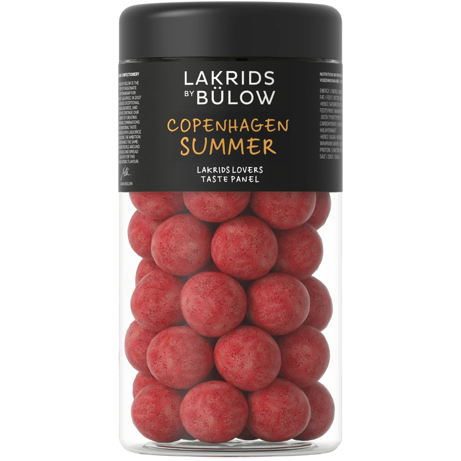 Lakrids by Bülow COPENHAGEN SUMMER 270 g med rød lakrids, dulcechokolade, appelsin, hindbær og frugtig sommersmag