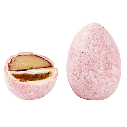 Summerbird Spring Liquorice 20 g – økologisk påskeæg med marcipan, hvid chokolade, lakrids og rabarber, enkeltstyks chokoladeæg til påske