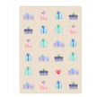All By Voss Lille Foldet Kort Gifts A7 med farverige gaver
