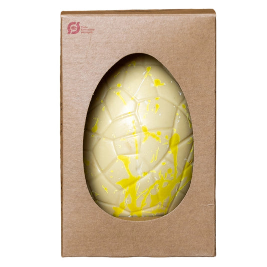 Anker Chokolade ballonpåskeæg i Grand Cru hvid chokolade – cremet hvid chokoladepåskeæg, 100 g, flot gaveæg til påske