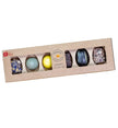 Anker Chokolade Ankers Favoritter ØKO 60 g – gaveæske med 6 fyldte chokolader (én af hver) med bl.a. yuzu, dadel/whisky, passionsfrugt/lakrids, pistacie og nougat/sesam i hvid, mælke og mørk chokolade