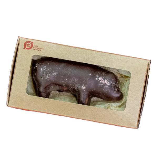 Anker Chokolade Ankers Julegris Mørk 65 g med økologisk marcipan og 70 % mørk chokolade