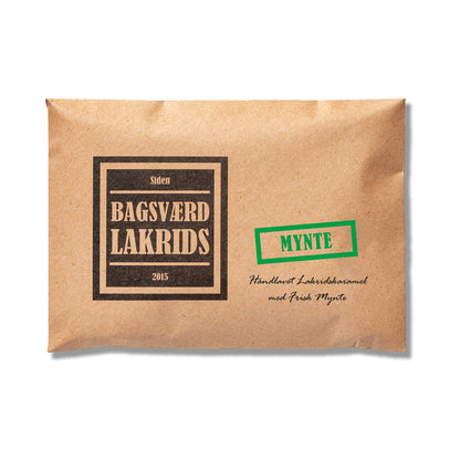 Bagsværd Lakrids “Mynte” – håndlavet dansk lakrids med mynte, min. 160 g