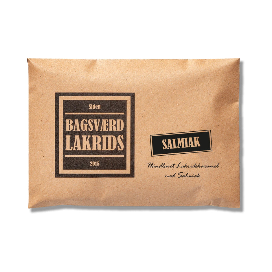 Bagsværd Lakrids Salmiak 160 g – håndlavet dansk saltlakrids med fyldig smag