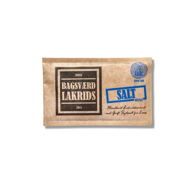 Bagsværd Lakrids Salt Mini 40 g – håndlavet dansk saltlakrids med Læsø sydesalt