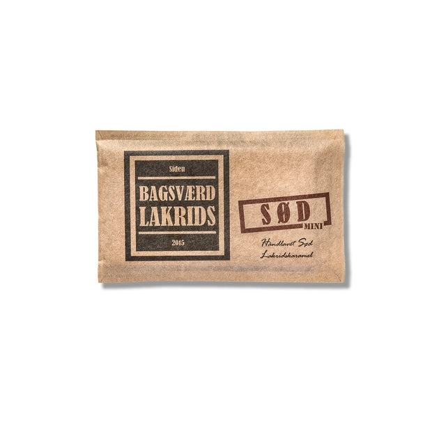 Bagsværd Lakrids Sød Mini 40 g – mild, håndlavet dansk lakrids