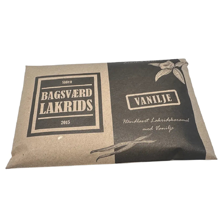 Bagsværd Lakrids Vanilje 160 g håndlavet dansk lakrids med vanilje
