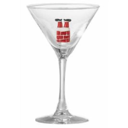Bloomingville Misa cocktailglas klar mundblæst glas med dekorativ figur i bunden 17 cl