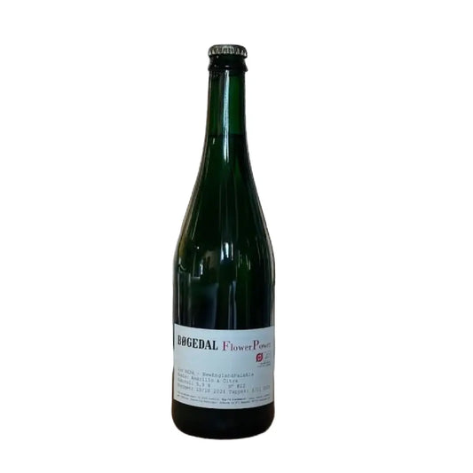 Bøgedal FlowerPower 75 cl, aromatisk tørhumlet pale ale med noter af citrus, blomster, fyr og frisk balanceret bitterhed