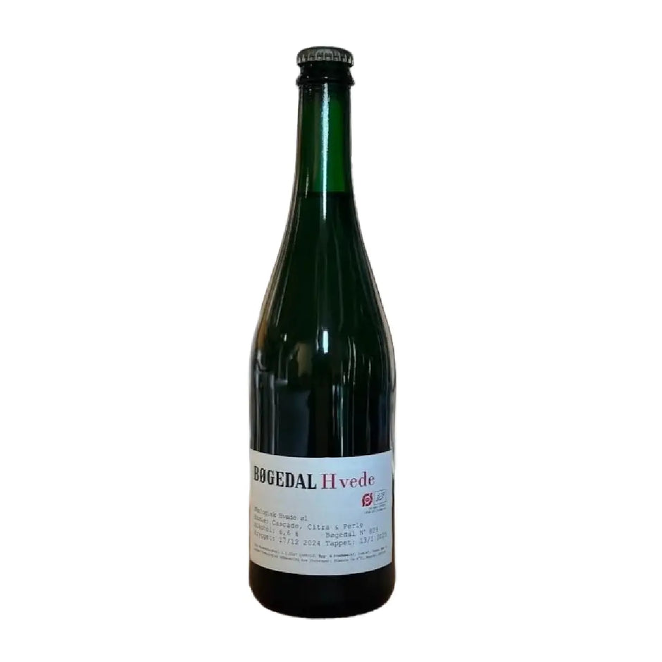 Bøgedal Hvede 36,5 cl, frisk hvedeøl med appelsin, korianderfrø, frugtig fylde, lyst skum og krydret finish