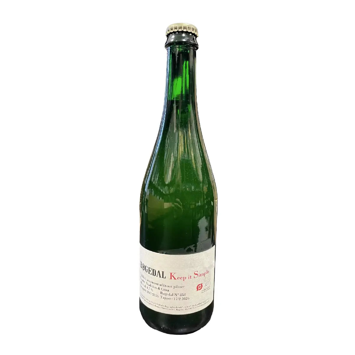 Bøgedal Keep it Simple 36,5 cl, ufiltreret pilsner med frisk sødme, frugtighed, ekstra dybde og let bitter afslutning