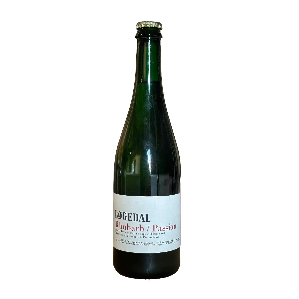 Bøgedal Rhubarb & Passion 36,5 cl, frisk og syrlig maltbaseret drik med rabarber, passionsfrugt, tropisk aroma og vinøs frugtighed