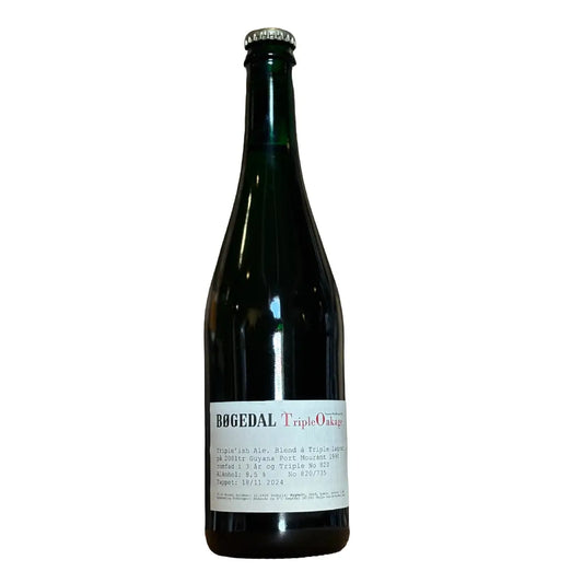 Bøgedal Triple Oakage 75 cl, aromatisk og kompleks ale lagret på Guyana Port Morant-fad med noter af rørsukker, tørrede frugter, rom, blomster og bivoks
