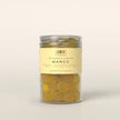 Box The Original Just The Winegum Mango Tube 170 g med vegansk og gelatinefri mango-vingummi, sur sukkermix og frysetørret mangopulver