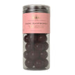 Box The Original Tube Large Dark Raspberry 250 g – gelatinefri hindbærvingummi i premium mørk chokolade med hindbærpulver