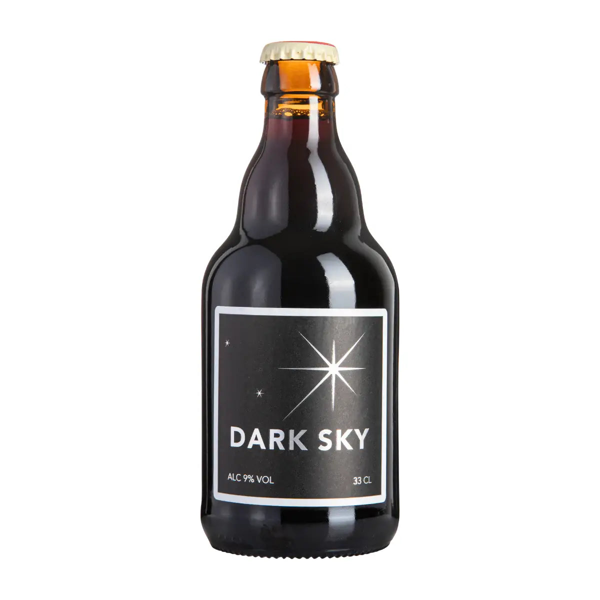 Bryghuset Møn Dark Sky 3 33 cl – stærk specialøl 9% vol. brygget med bygmalt, honning, humle og gær, fyldig og varm øl med dybde