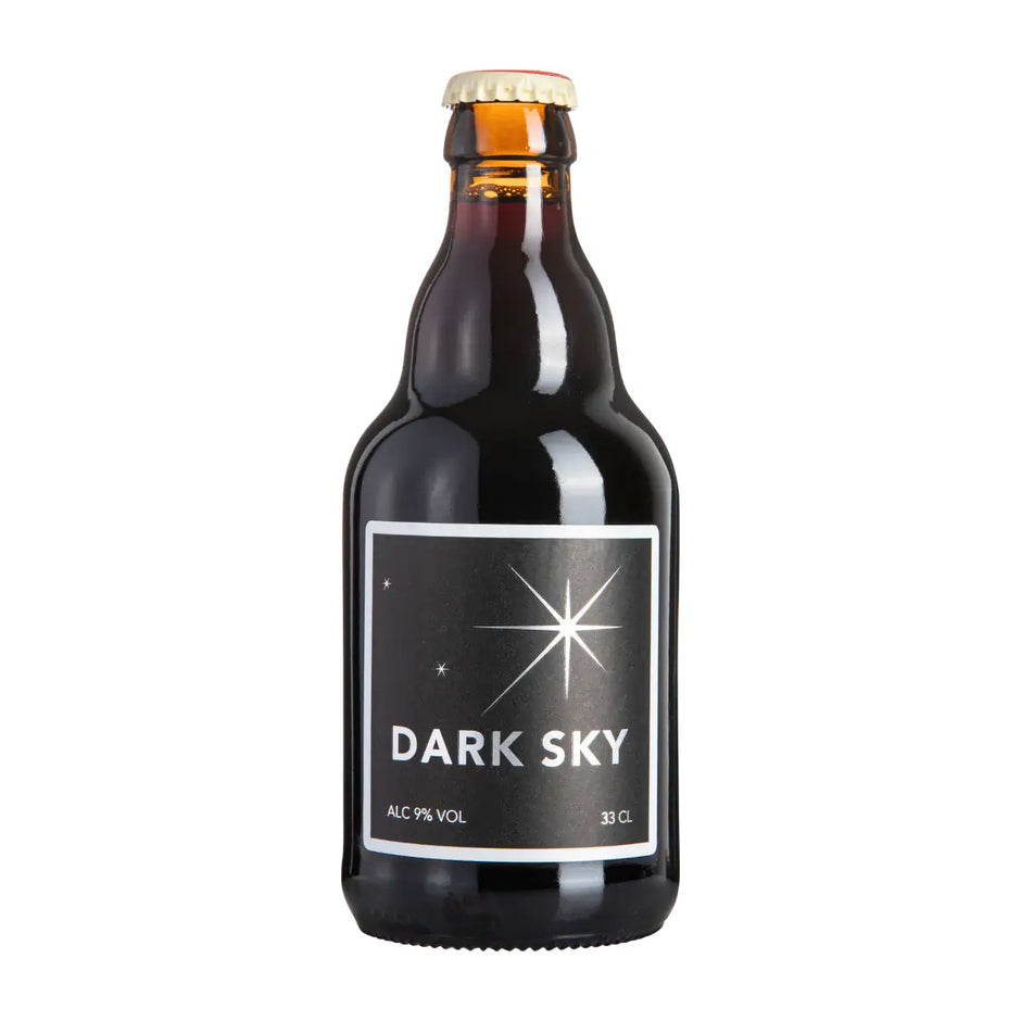 Bryghuset Møn Dark Sky 3 33 cl – stærk specialøl 9% vol. brygget med bygmalt, honning, humle og gær, fyldig og varm øl med dybde