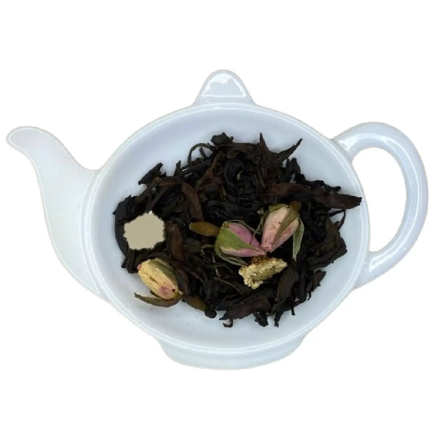 Carstensens Dagens Lyspunkt 100 g – aromatiseret oolong med grøn te, rosenknopper og romansk kamille