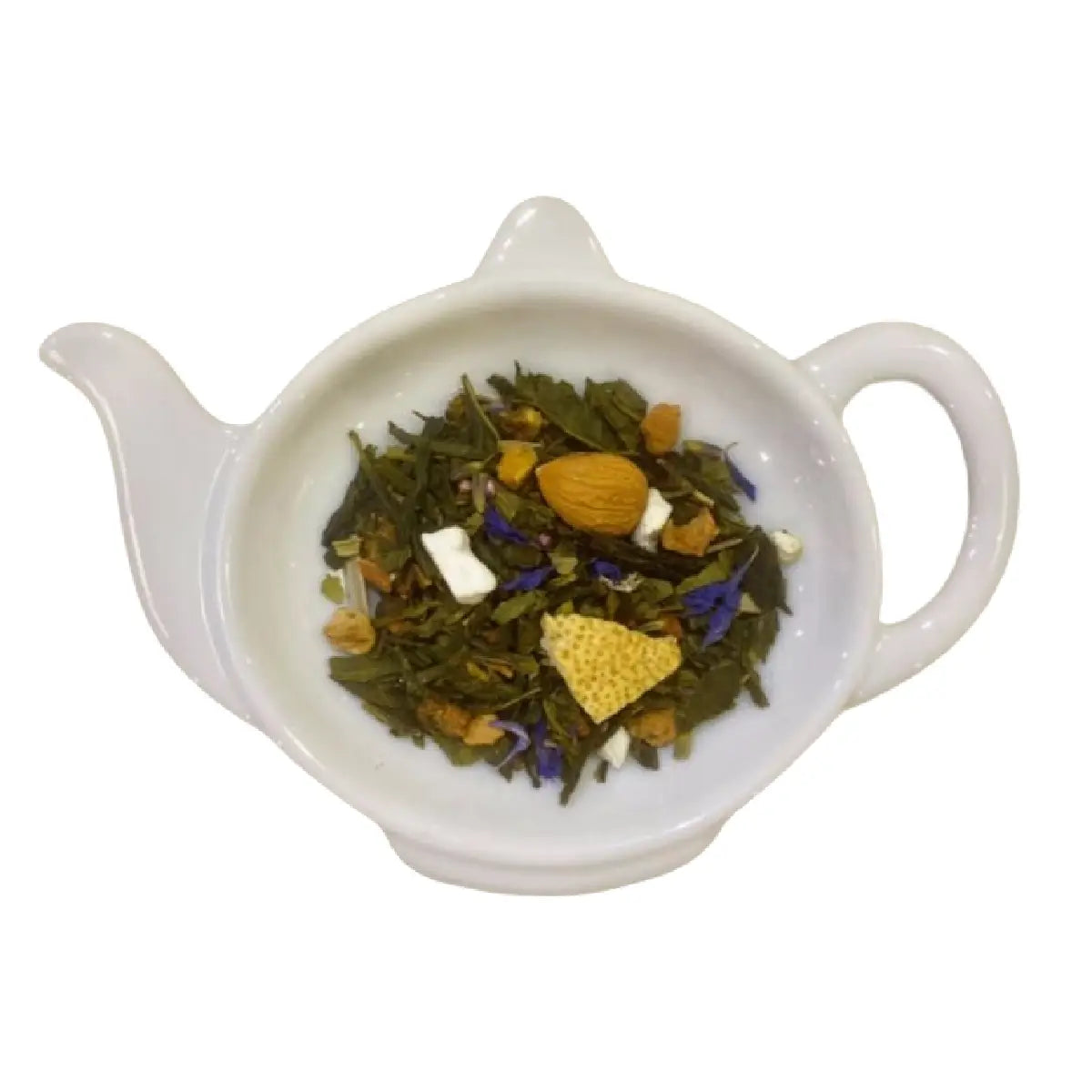 Carstensens Tehandel Lyse Nætter 100 g, frisk grøn te med æble, lemongræs, citrus, lavendel, guarana, lyng og kornblomst