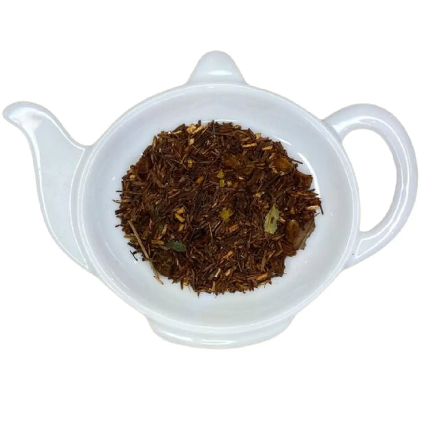 Carstensens Tehandel Rooibos Vesterhavs blanding (100 g) – koffeinfri rooibos te i løs vægt med havtorn, blåbær, jordbær og jordbærblade, blød bærte til aftente og iste