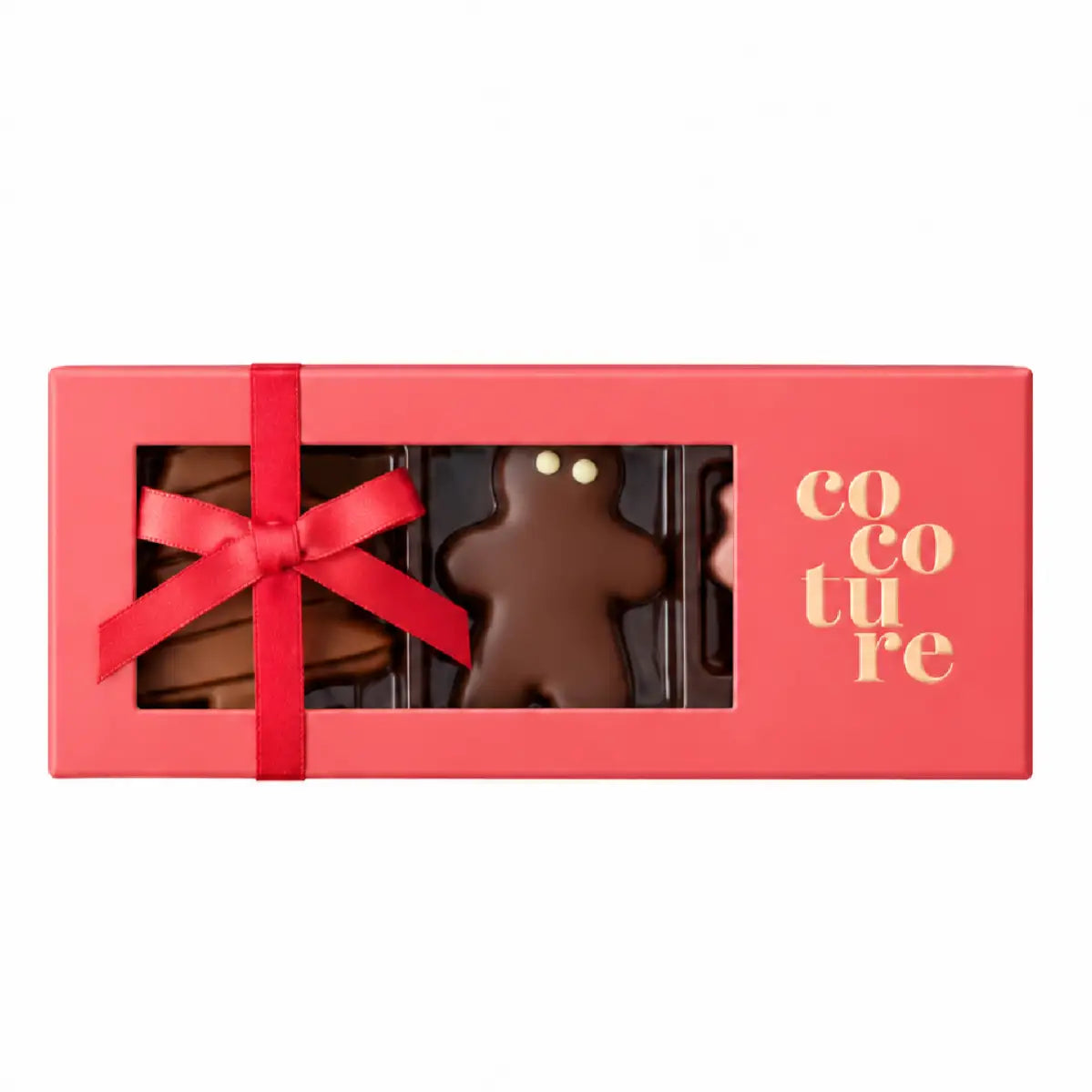 Cocoture Jule Marcipanfigurer 60 g med 3 stk. i rød gaveæske