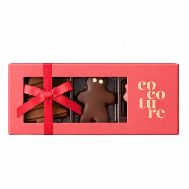 Cocoture Jule Marcipanfigurer 60 g med 3 stk. i rød gaveæske