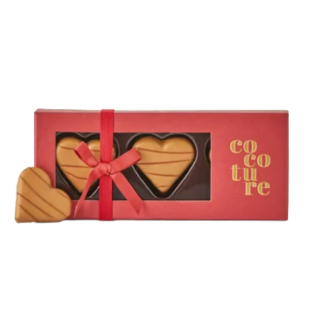 Cocoture Marcipanhjerter 54 g med dolce chokolade og karamel, 3 stk.