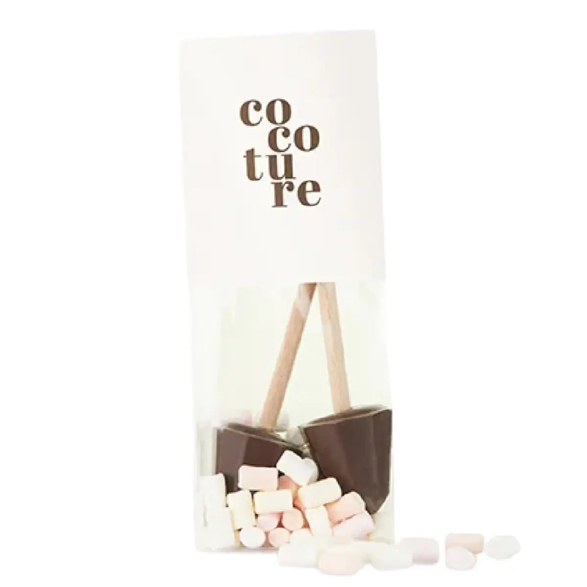 Cocoture mørke chokosticks med marshmallows til varm chokolade, ca. 59 g