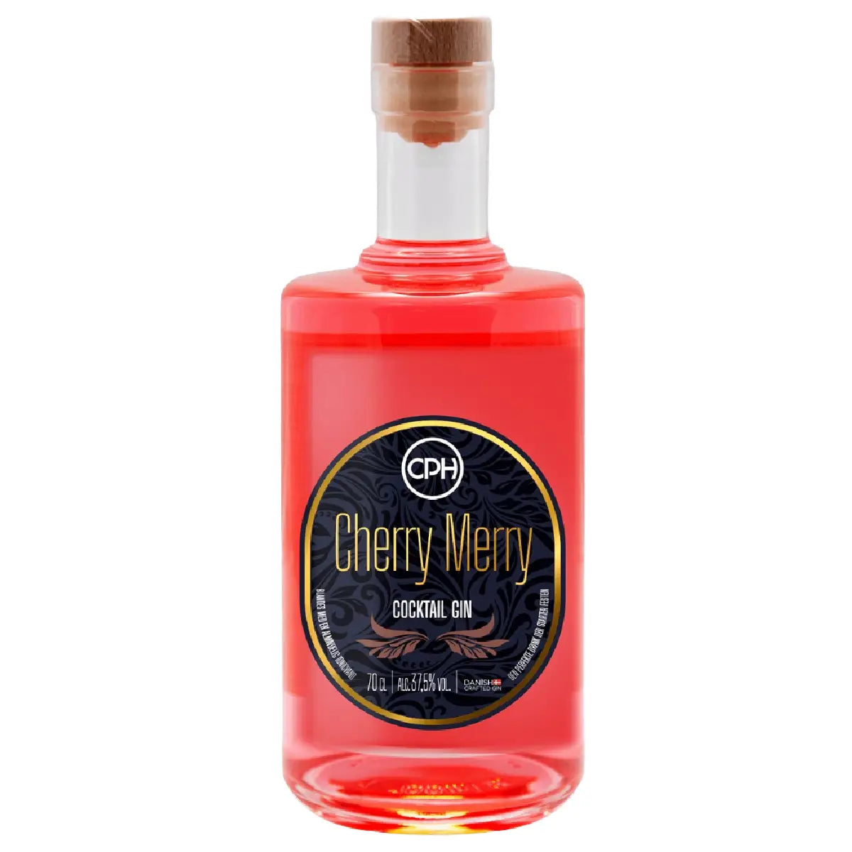 CPH Copenhagen oriGINal Cherry Merry Cocktail Gin med smag af kirsebær, 100 cl