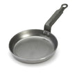 de Buyer Mineral B blinispande i kulstofstål Ø14 cm med bivoksfinish, fast håndtag og induktionsbund til blinis, små pandekager og høj varme