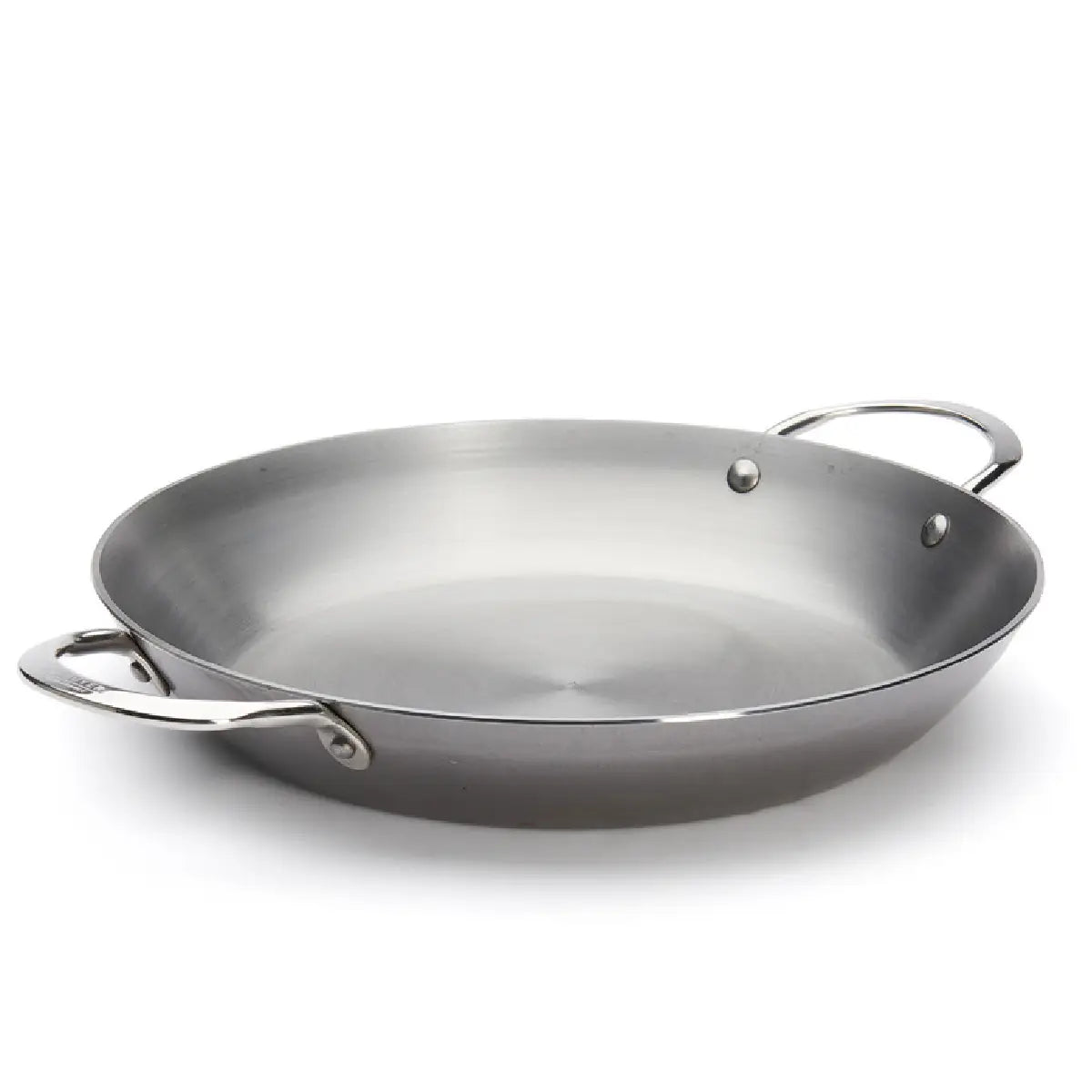 de Buyer MINERAL B paellapande Ø32 cm i kulstofstål med to håndtag