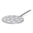 de Buyer Mineral B poffertjespande i kulstofstål Ø27 cm med 16 forme på Ø4 cm, bivoksfinish og fastnittet hank til poffertjes og mini-blinis
