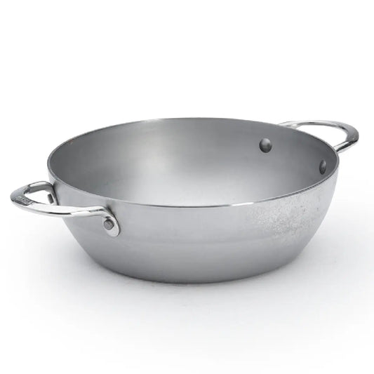 de Buyer Mineral B sauterpande i kulstofstål Ø28 cm, dyb pande med bivoksfinish til sautering, grøntsager og større retter på alle komfurer inklusiv induktion