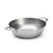 de Buyer Mineral B sauterpande i kulstofstål med 2 håndtag og diameter på 32 cm.
